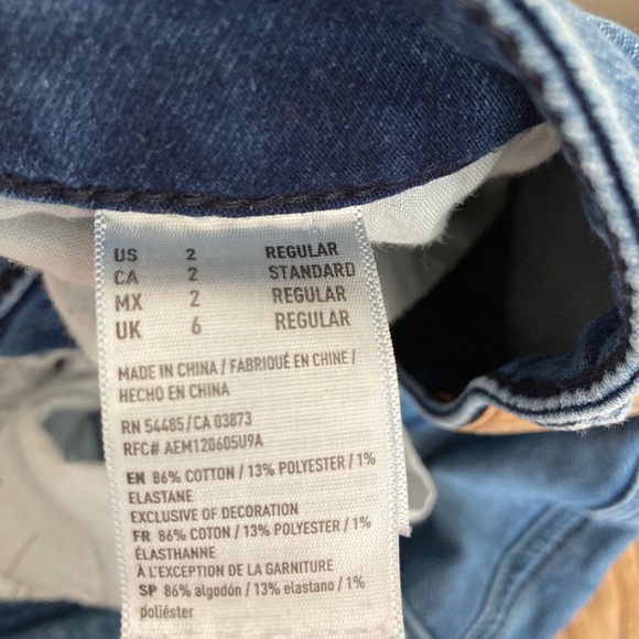 SOLD American eagle super stretch jeans size 2 - Picture 7 of 8